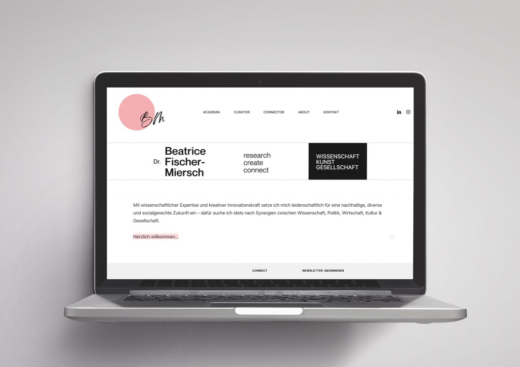 Referenzbild Webseite DesktopBeatrice Miersch-Startseite