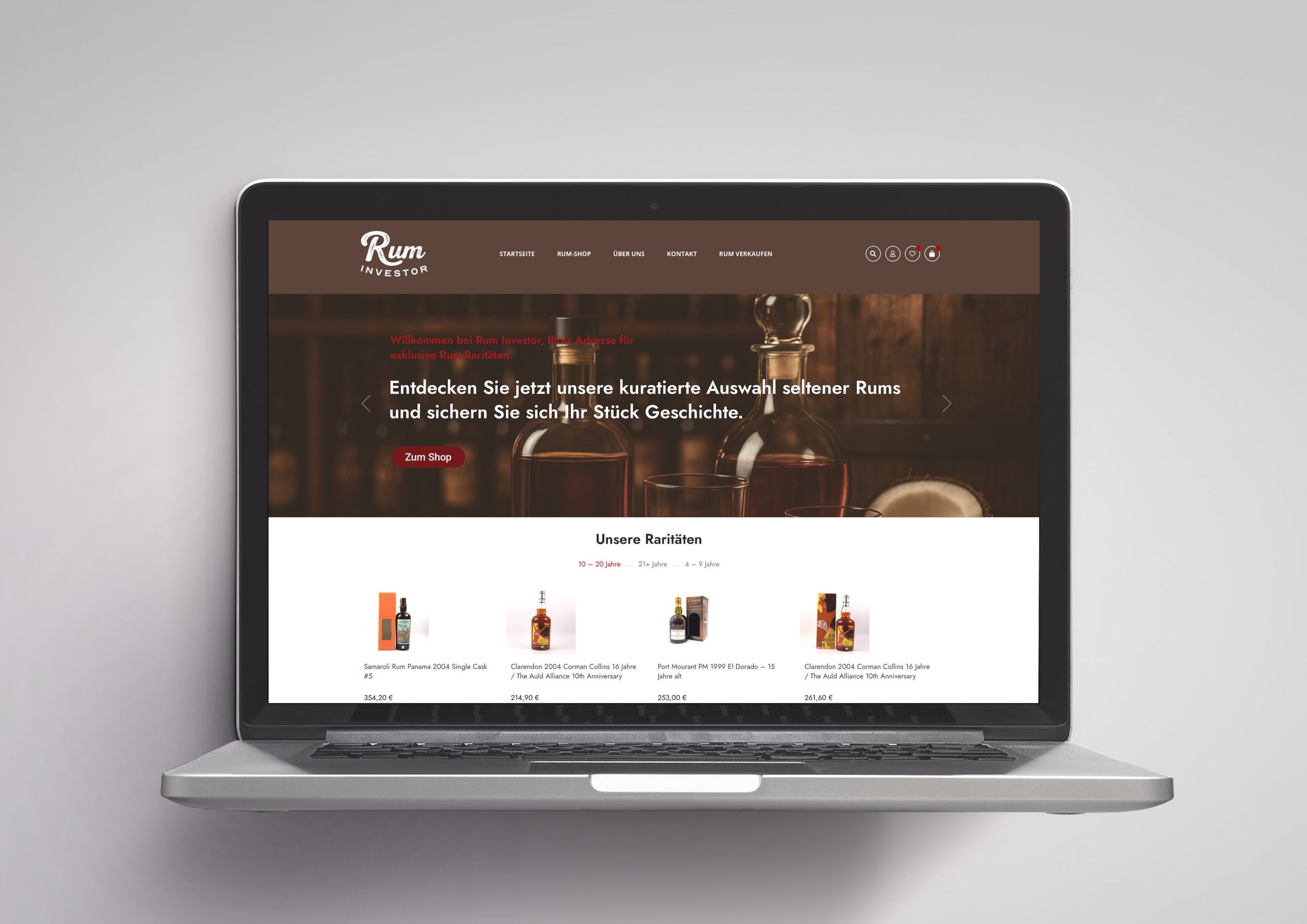 Startseite Screen Ruminvestor Onlineshop