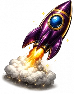 Bild einer Rakete als Symbol für Selbständige