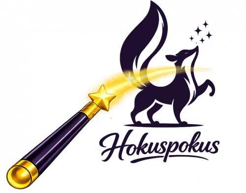 Bild eines Tauberstabs, der ein Logo zaubert